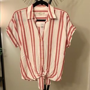 Loft button up tee